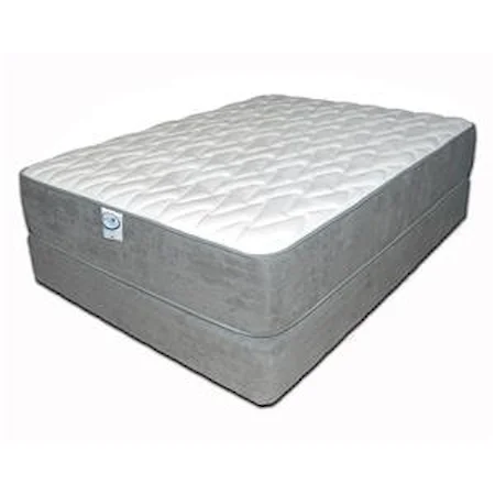 Queen Plush 14" Mattress and Wood Eco Base Foundation
